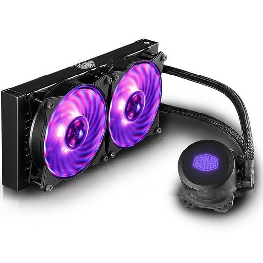 Cooler M. 240 RGB CPU Water Cooling Dual Chamber Water Pump Micro-Channel Design Balanced Fan