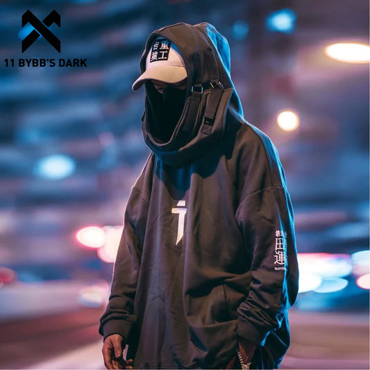 11 BYBB'S DARK Streetwear Hoodie Pullovers Sweatshirts Oversized Techwear