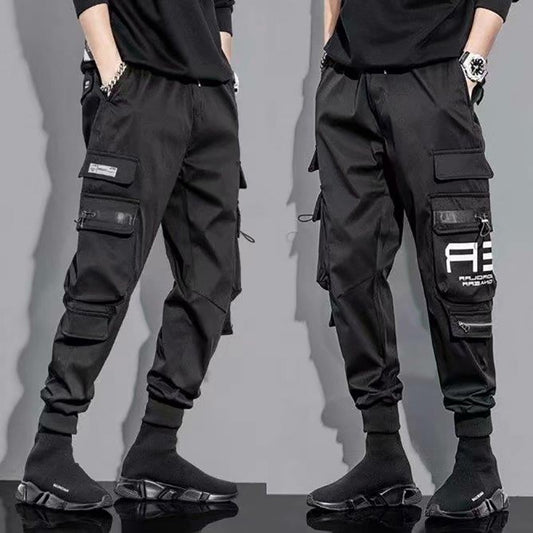 Men Techwear Joggers Cargo Pants Running Streetwear Punk