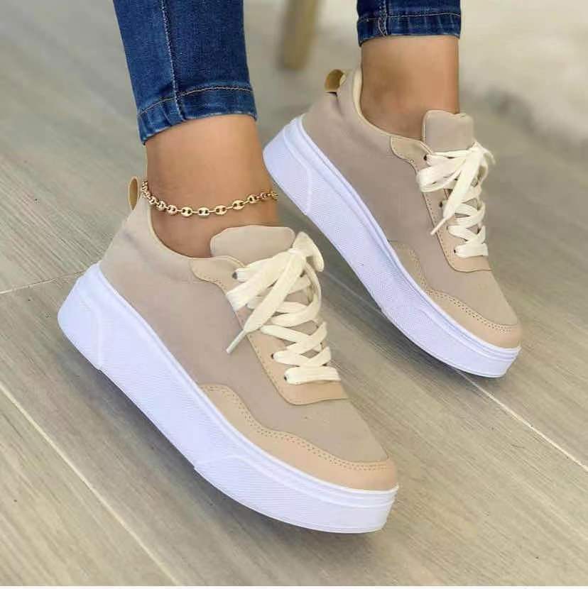 Shoes Women Flats Thick Bottom Fashion Mesh Sneakers