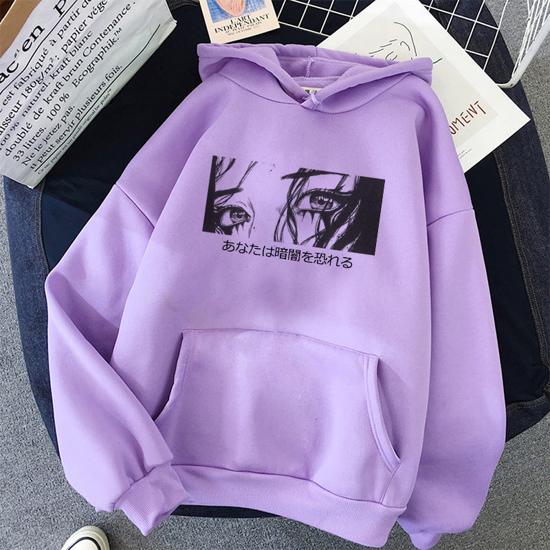 Hoodie Anime Crying Girl Sweatshirt